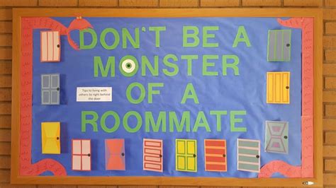 don t be a monster of a roommate tips to living with others lie right behind the door ~ monst