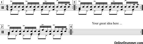 Sixteenth Note Snare Groove