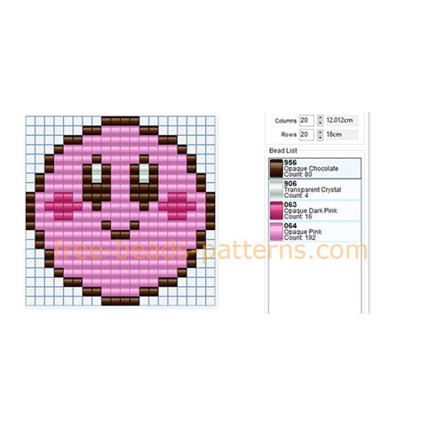 Kirby Videogames Character Free Perler Beads Irond Beads Pony Beads
