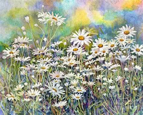 Hailey E Herrera Dreaming Daisies 2018 Daisy Painting Painting