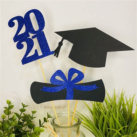 Class Of 2021 Grad Graduation Centerpiece Sticks Diploma Graduation