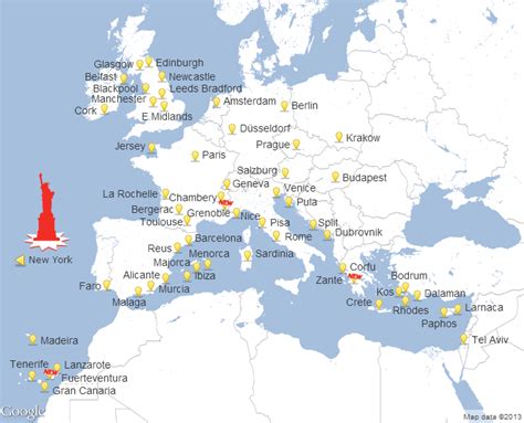 Jet2 Route Map