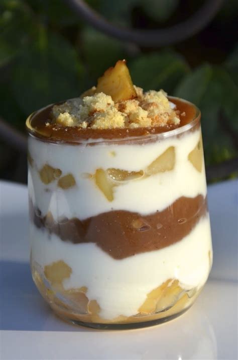 Verrines poires et crème de marrons CuisineFacileRapide