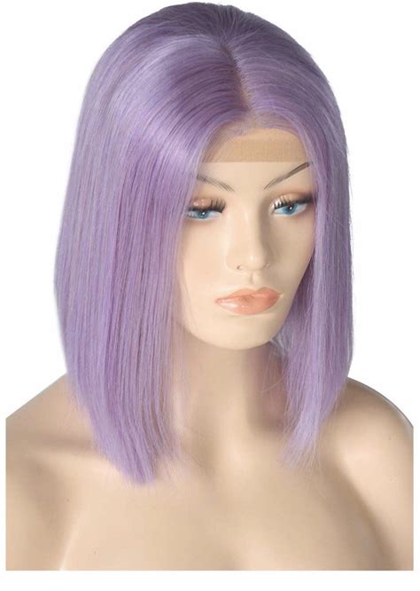 Light purple human hair wig. Light Purple Bob | Purple bob, Straight lace front wigs ...