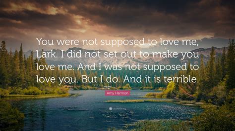 Amy Harmon Quote You Were Not Supposed To Love Me Lark I Did Not