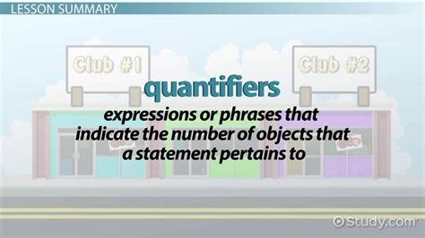Quantifiers In Mathematical Logic Definition And Examples Lesson