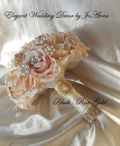 Vintage Style Bridal Brooch Bouquet Deposit Only For A Pink And Ivory