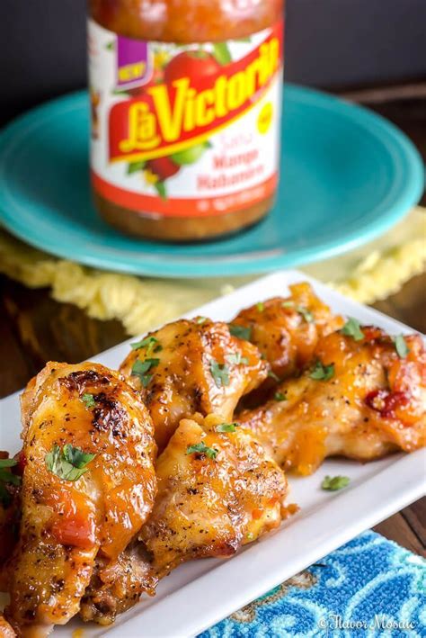 Mango Habanero Wings Are Sweet And Spicy Chicken Wings With A Mango