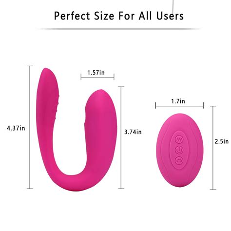 2 in 1 stimulation vibrator fake penis wireless remote control female u shaped wearing g spot