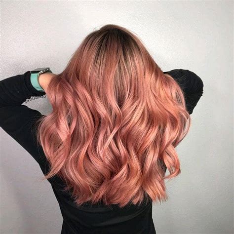 Auburn hair color idea #11: 50 Irresistible Rose Gold Hair Color Looks for 2020