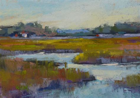 Landscape Painting Coastal Lowcountry Art Original Pastel