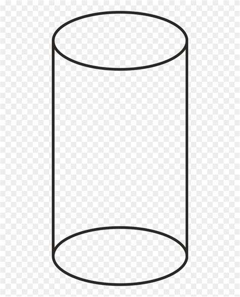 Volume Cilinder Vector Cylinder Shape Black And White Clipart Png