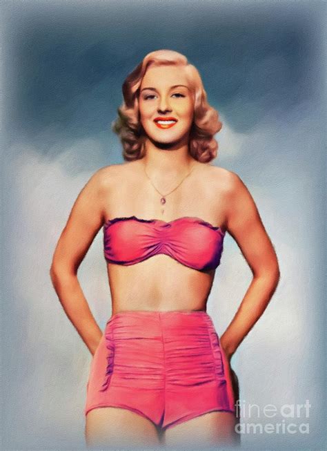 Ann Savage Vintage Actress Painting By Esoterica Art Agency Pixels