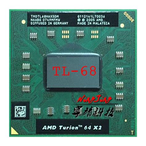 Amd Turion 64 X2 Mobile Technology Tl 68 Tl 68 Tl68 24 Ghz Dual Core