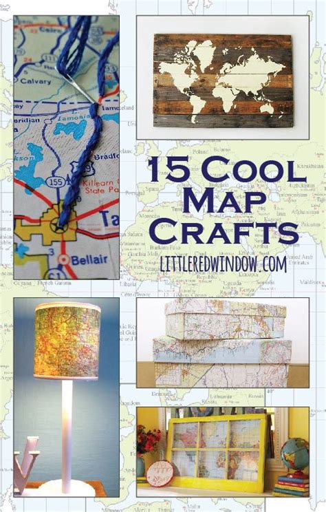 15 Cool Map Crafts Map Crafts Creative Crafts Craft