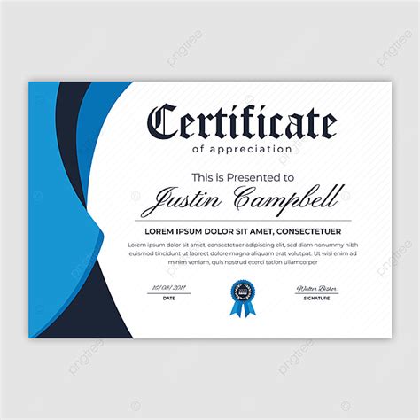 Modern Certificate Template Template For Free Download On Pngtree