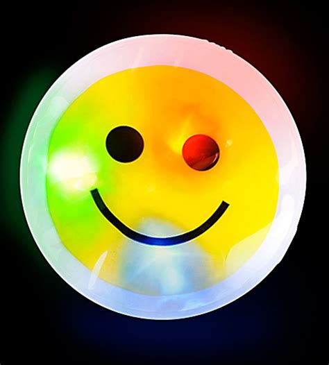 3 Light Up Smiley Face Sticker 1 Piece By Lumistick