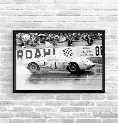 Le Mans 24 Hours Poster 1966 Ken Miles Etsy