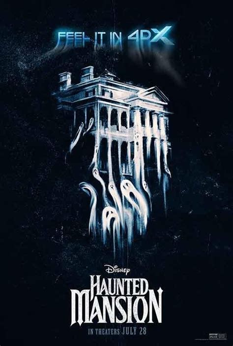 Disney Releases 4dx And Tarot ‘haunted Mansion Movie Posters Tickets