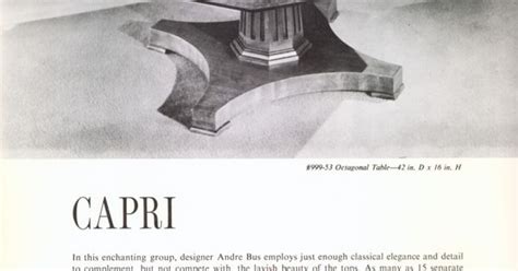 1962 Lane Catalog Capri Group 999 Mid Century Furniture
