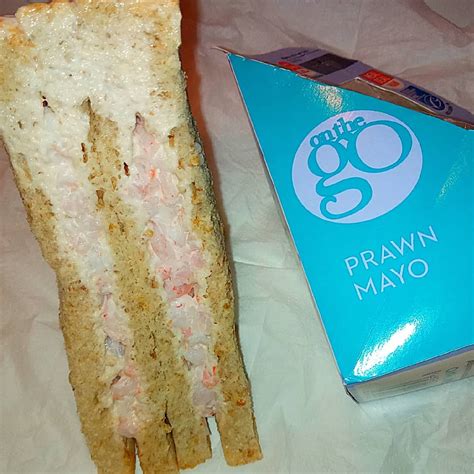 supersupergirl s food reviews sainsburys on the go prawn mayo sandwich