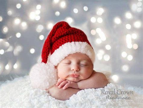 Baby Christmas Hat Santa Baby Hat First Xmas Outfit Santa Elf