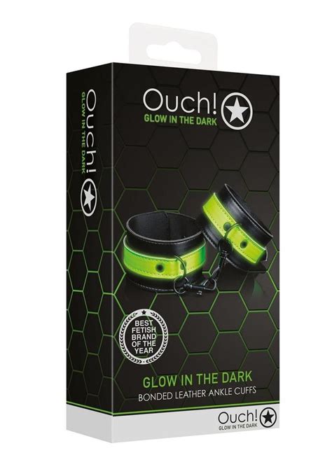 Ouch Ankle Cuffs Glow In The Dark Green Shop Velvet Box Online