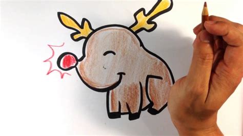Turn picture into drawing with our free online image editor. How to Draw Rudolph (Cute) - Easy Pictures to Draw - YouTube