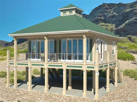 Building piling, pier & stilt houses. Modern Beach House Plans Stilts - Architecture Plans | #157502