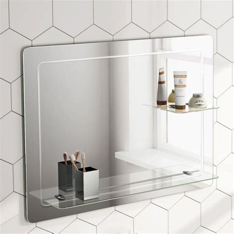 Bathroom mirrors with a shelf for assorted sundries. 800x600mm Loxely Mirror & Shelf (With images ...