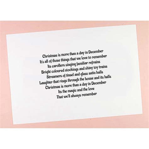 6x6 7x7 8x8 Christmas Verses Card Inserts Pack Of 10