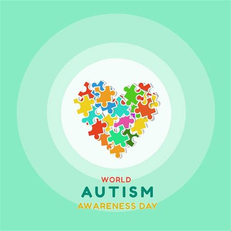 Premium Vector World Autism Awareness Day Illustration