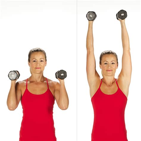 Shoulder Press Beginner Dumbbell Exercises Popsugar Fitness Photo