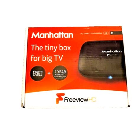 Manhattan T1 Freeview Hd Box Complete And Boxed With All Accessories