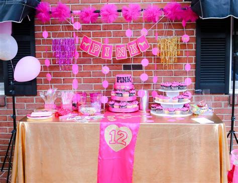 Pink Vs Birthday Birthday Aemilias 12th Pink Birthday Party