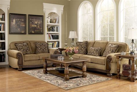 Choose fun and stylish accent chairs that show your lighthearted side or sectionals that provide the perfect cuddle zones. Lynnwood Traditional Living Room Furniture Set by Ashley