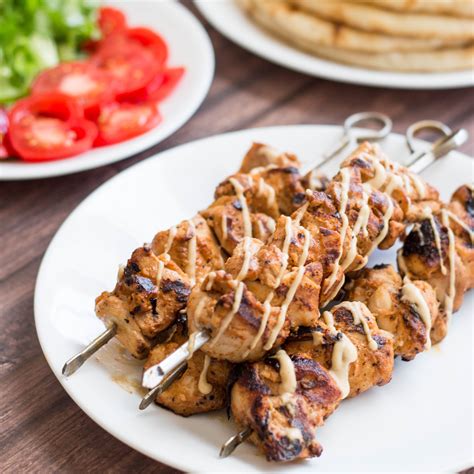 Spiced Chicken Kebabs With Tahini Sauce Brinas Bites