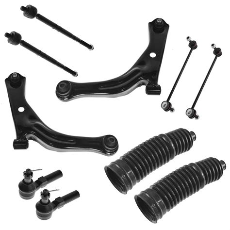 Ball Joint Tie Rod Control Arm Sway Bar End Link Front Suspension Kit Set Of 10 Ebay