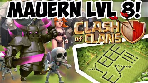Clash Of Clans Neu Anfangen - Clash of Clans alle mauern auf level8! + neue PumpkinClash - YouTube