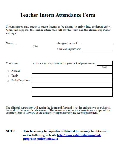 Free 50 Attendance Form Samples In Pdf Ms Word
