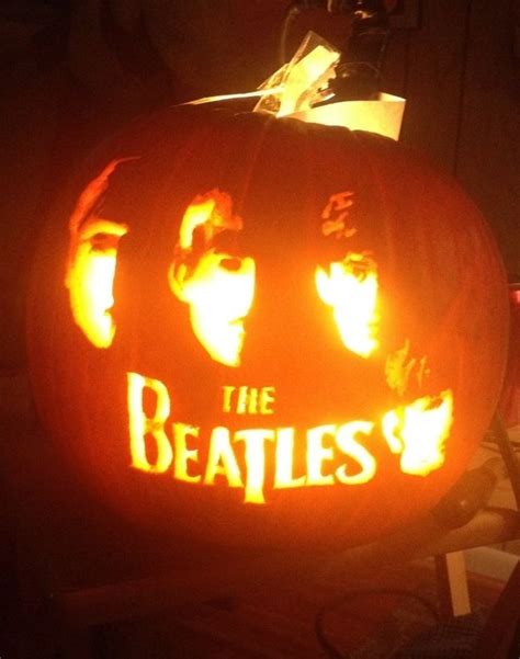 19 Wonderfully British Carved Pumpkins The Beatles Pumpkin Carving