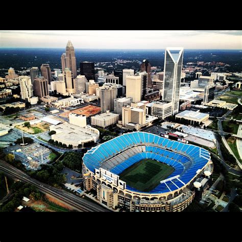 Sky View Of Bank Of America Stadium Gopanthers Bank Of America