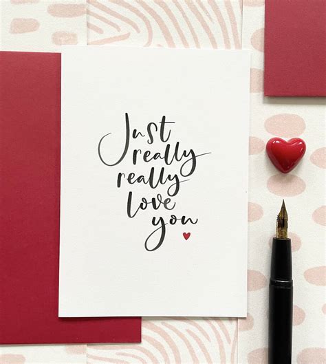 Really Love You Valentines Card By Jen Roffe