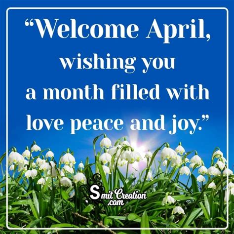 Welcome April Wish Image