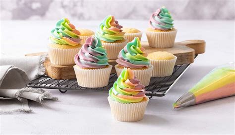 Rainbow Vanilla Cupcakes Queen Fine Foods