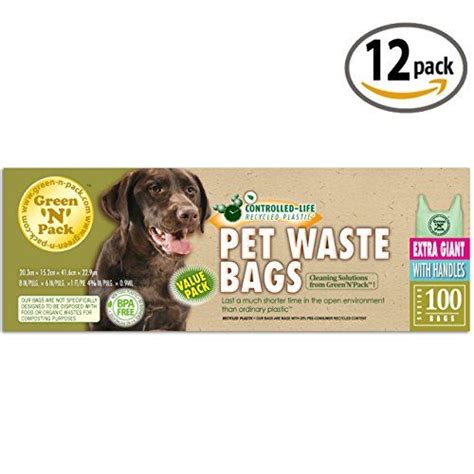 Greennpack Extra Large And Heavy Duty Bags For Dog Waste Cat Litters