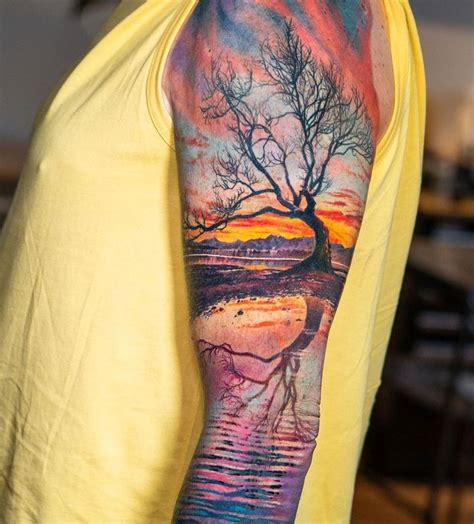 Peaceful Nature Sleeve Best Tattoo Ideas For Men And Women