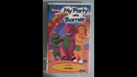 My Party With Barney 1998 Vhs Kideo Youtube