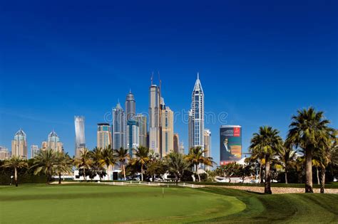 A Cityscape View Of Dubai Marina In United Arab Emirates Editorial
