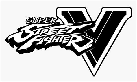 Street Fighter V Logo White Hd Png Download Transparent Png Image